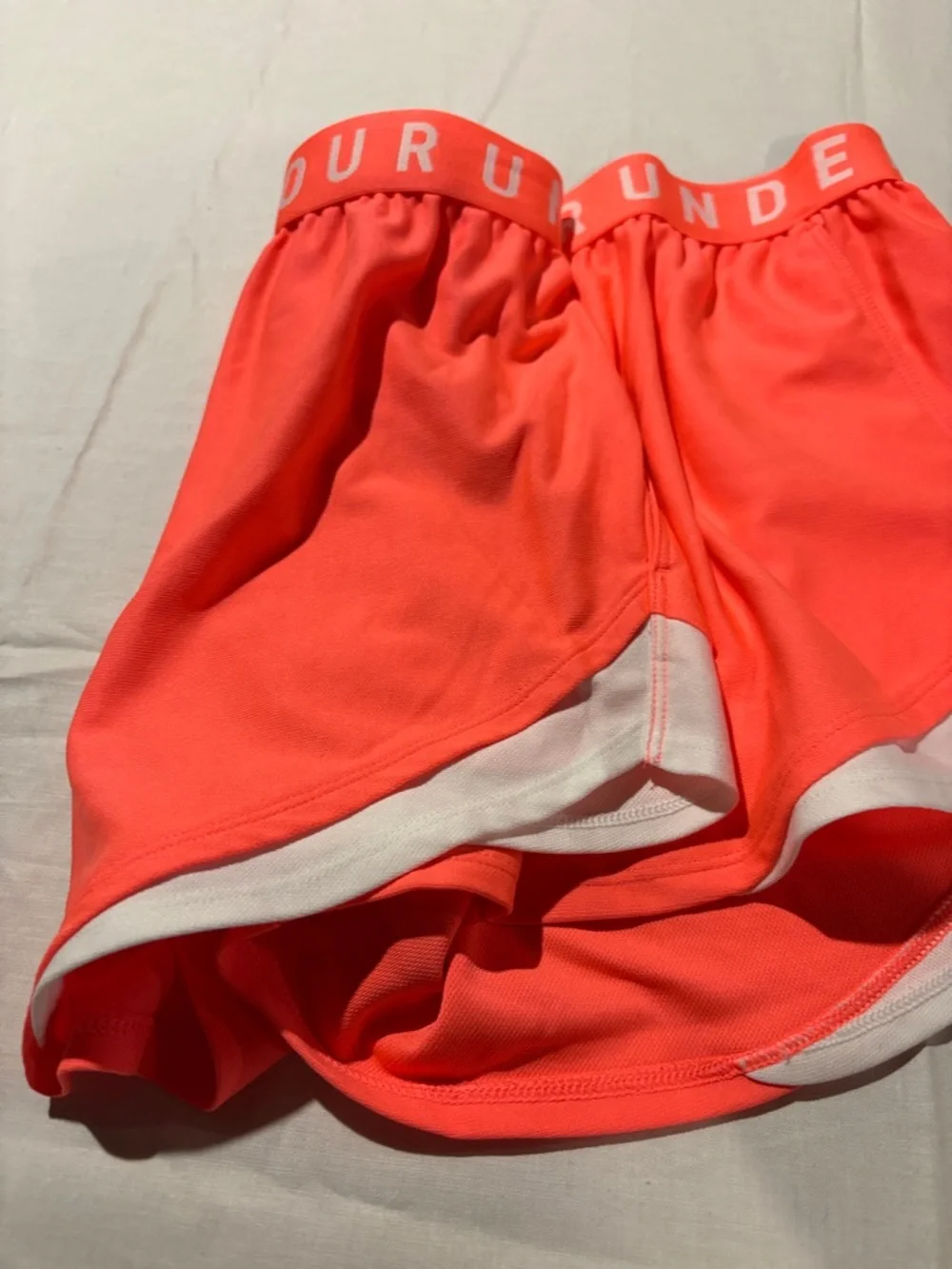 Under Armour Coral Athletic Shorts with Branded Waistband - Picture 4 of 5